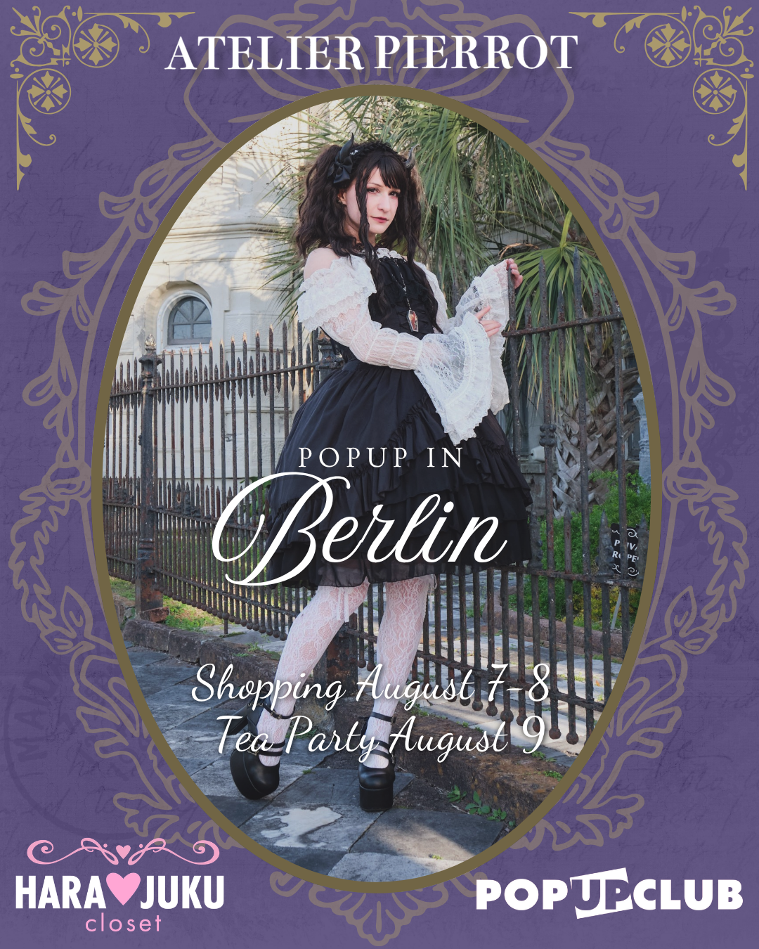 ATELIER PIERROT Berlin Pop Up and Tea Party: Gothic Lolita Shopping and Events in Germany