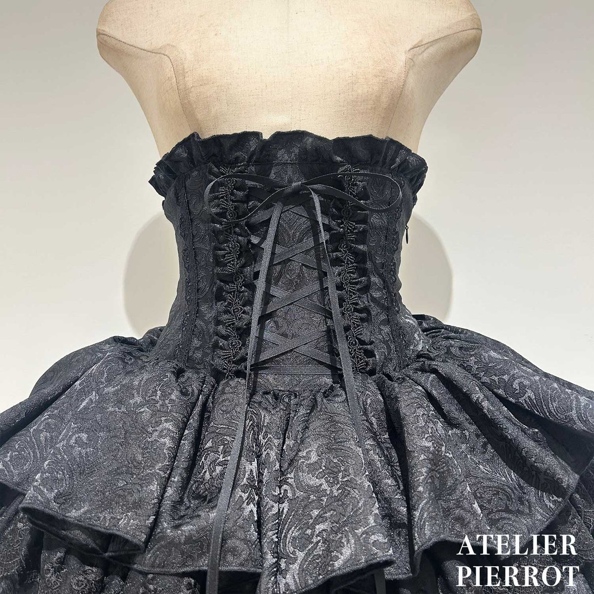【ATELIER PIERROT】 Royal Nocturne Mini Corset Skirt ホワイト/ピンク/ワイン/グリーン/ネイビー/ブラック