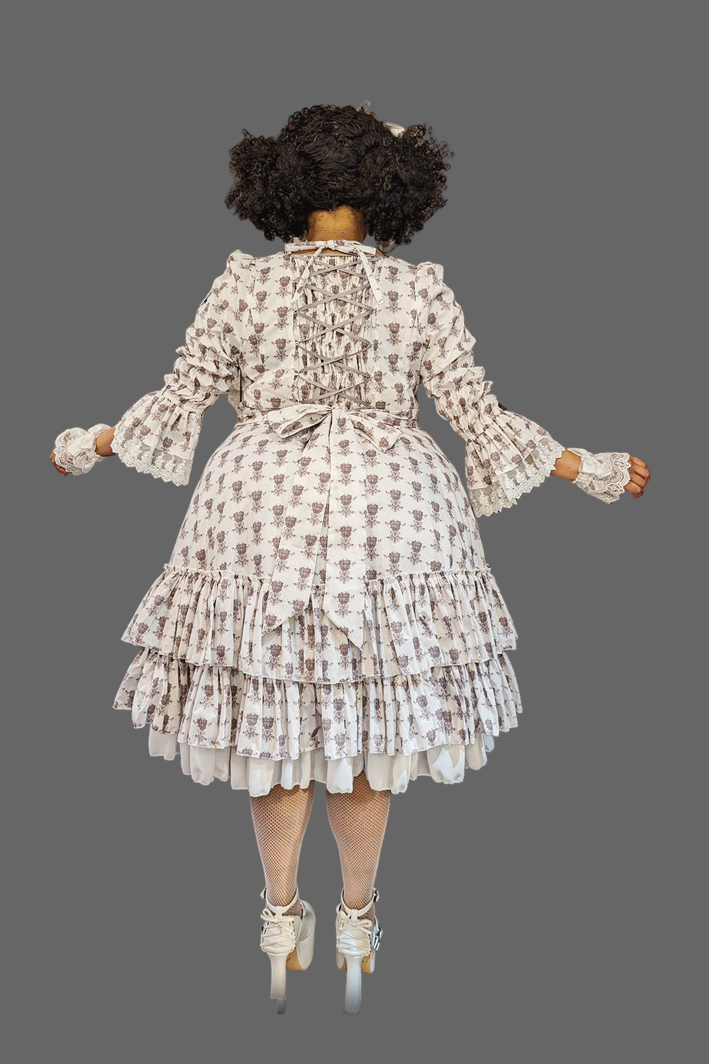 【ATELIER PIERROT】玫瑰色花束礼服尺寸2