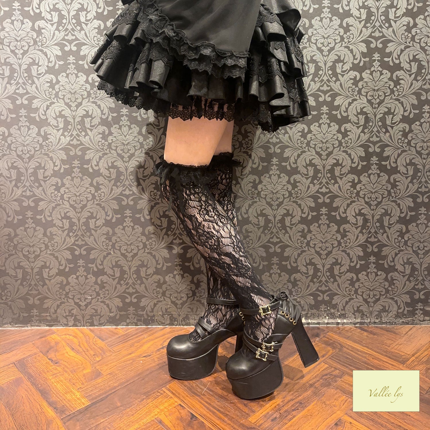 【ATELIER PIERROT】 고스로리 스타트 세트 A (파니에 + 카츄샤 + 양말)