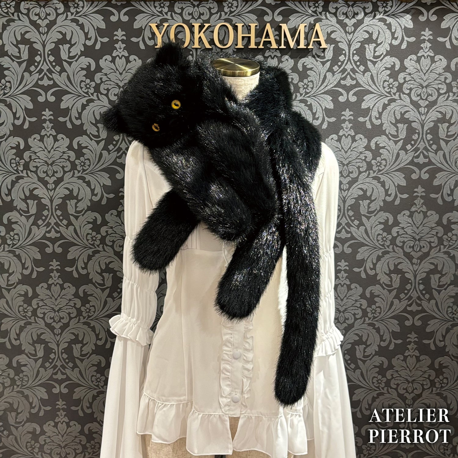 【ATELIER PIERROT】 Neige Neko Muffler