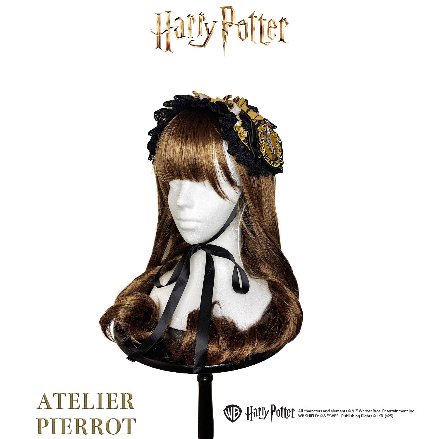 【ATELIER PIERROT】 Harry Potter ハリーポッター/編み上げヘッドドレス グリフィンドール/スリザリン/ハッフルパフ/レイブンクロー