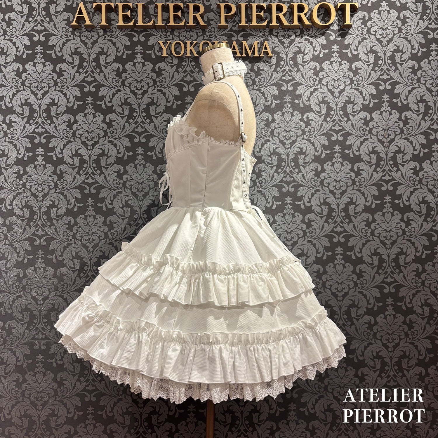 【ATELIER PIERROT】 ★ご予約受付中★ Forbidden Prayer Choker Necklace Set ホワイト/ブラック
