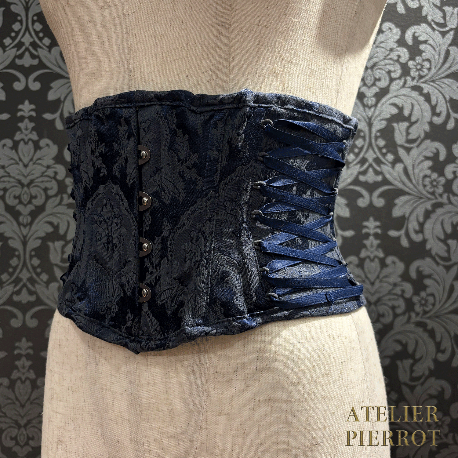 【ATELIER PIERROT】 Midnight Thorn Corset White/Wine/Navy/Black×White/Black