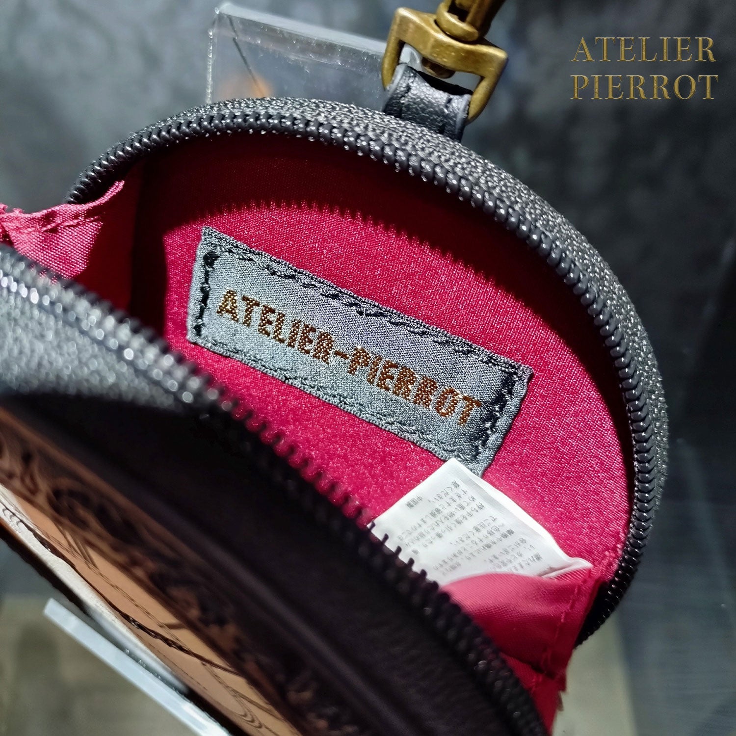 【ATELIER PIERROT】 Pochette a la carte Coin Purse ~Clock~ ブロンズ/ブラック