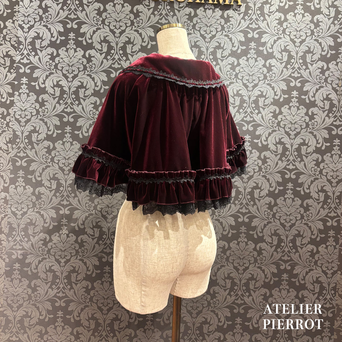 【ATELIER PIERROT】 ★Ahora aceptamos reservas★ Capa de terciopelo AdenophoraBordeaux/Purple/Navy/Black