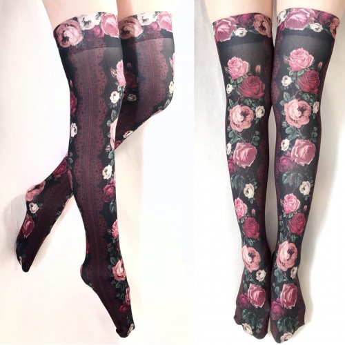 【Morun×Muuna Stoik】モランムーナストイック Rose’s thornオーバーニーソックス