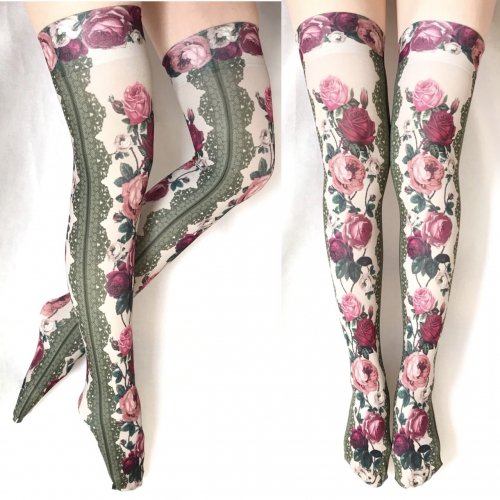【Morun×Muuna Stoik】モランムーナストイック Rose’s thornオーバーニーソックス