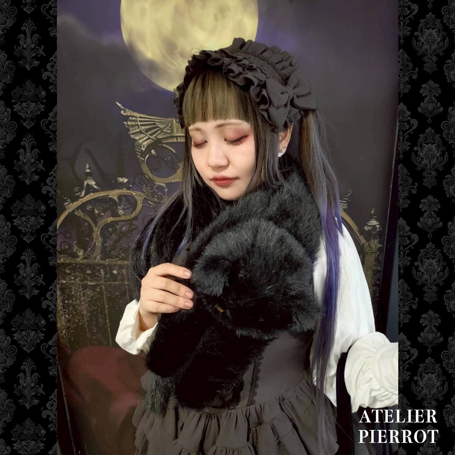 【ATELIER PIERROT】 Neige Neko Muffler