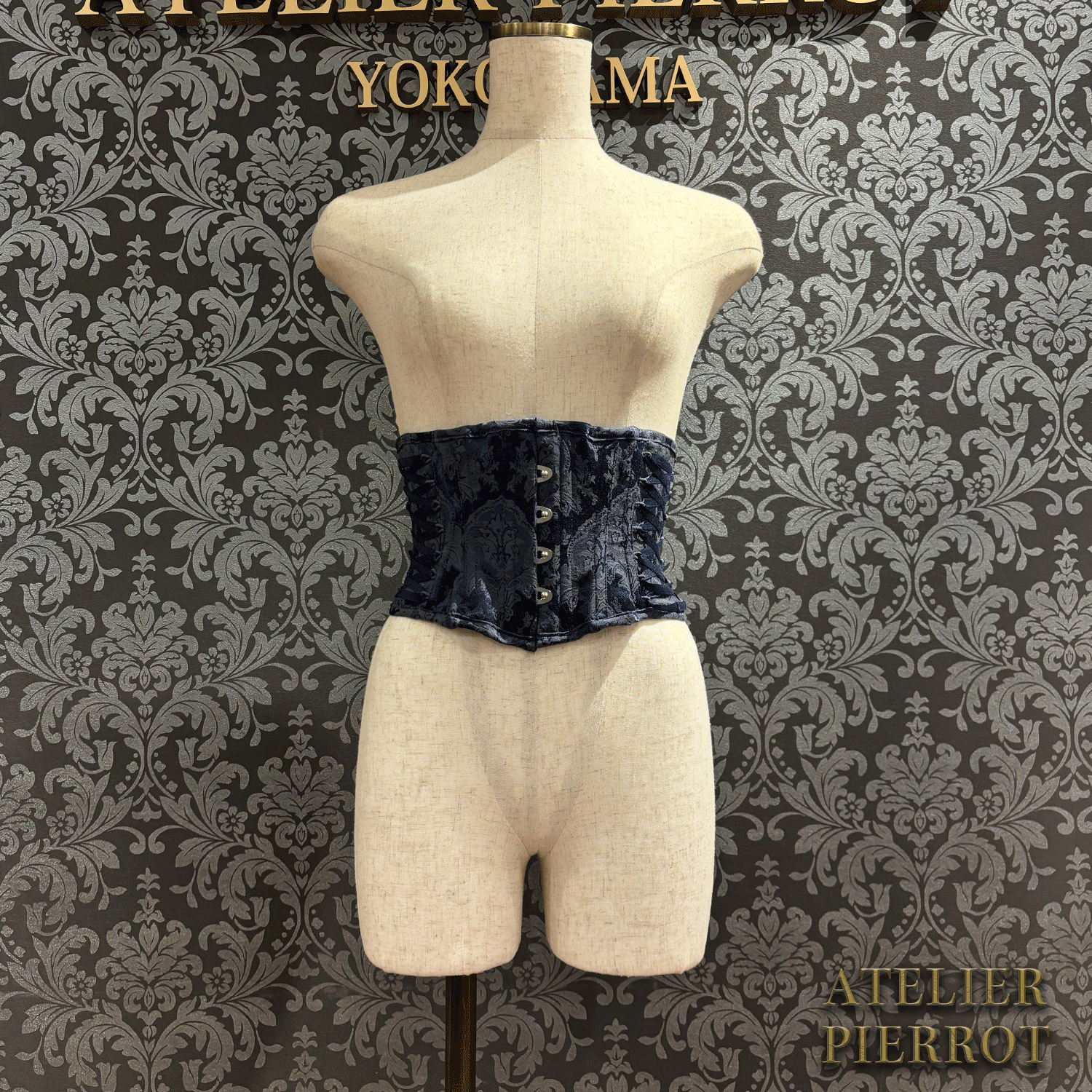 【ATELIER PIERROT】 Midnight Thorn Corset White/Wine/Navy/Black×White/Black