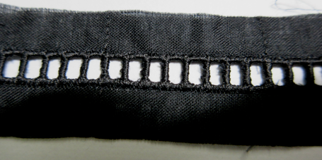 Baumwollspitze/Baumwollspitze schwarz Black14m