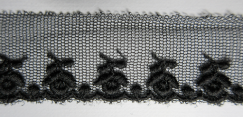 Raza de tul de flores Black 13.7m