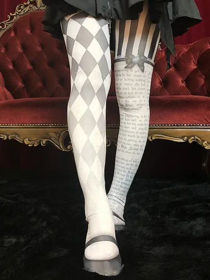 【Estrellas/エストレージャス】AliceHolicシリーズ*アリスのタイツ(M-Lサイズ/L-LLサイズ)