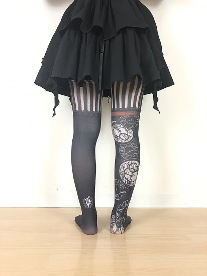 【Estrellas/エストレージャス】AliceHolicシリーズ*時計兎のタイツ(M-Lサイズ/L-LLサイズ)