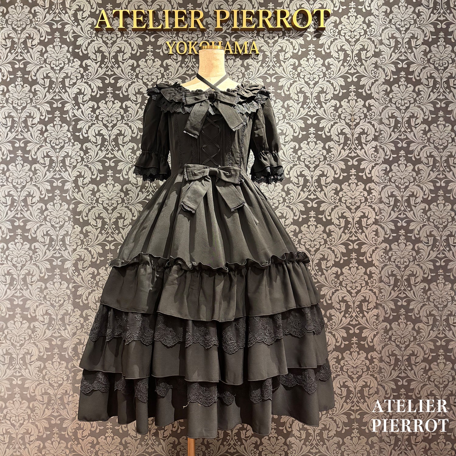 【ATELIER PIERROT】 ★Now accepting reservations★Aveline Mimore DressWhite/lavender/Navy/Black