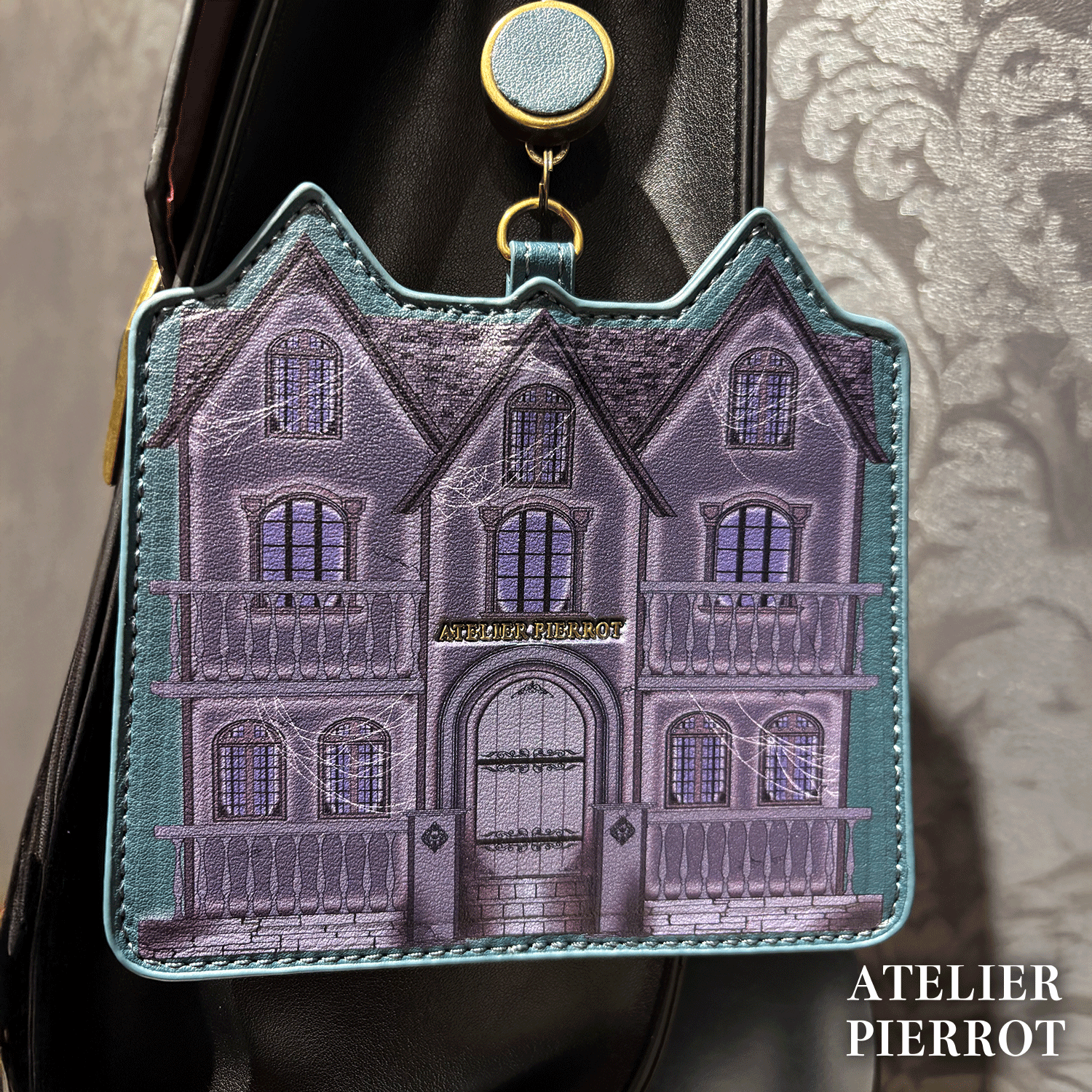 【ATELIER PIERROT】 Pochette a la carte Series Pass Holder~Haunted House~ ダークグリーン/ブラック
