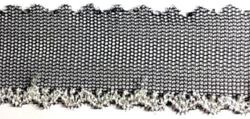 ラメチュールレース/黒 シルバー&ゴールド Silver/Gold 13.7m 264円/1m