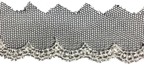 Lamethure Spitze/schwarzes Silber & Gold Silber/Gold 13,7 m 297 Yen/1M