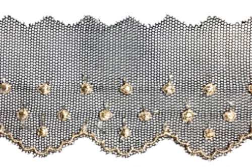 Lamethure lace/black silver & gold Silver/Gold 13.7m 429 yen/1m