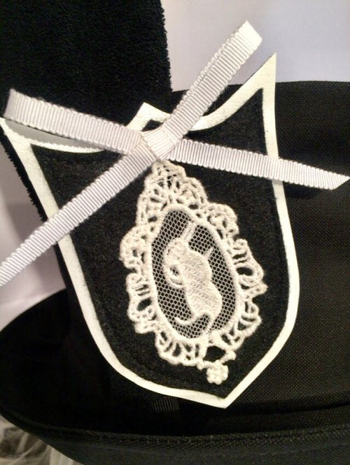 【Uf】ウフ うさ耳ハット 黒×黒耳 ★受注商品★