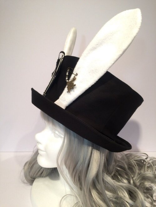 【Uf】ウフ うさ耳ハット 黒×白耳 ★受注商品★