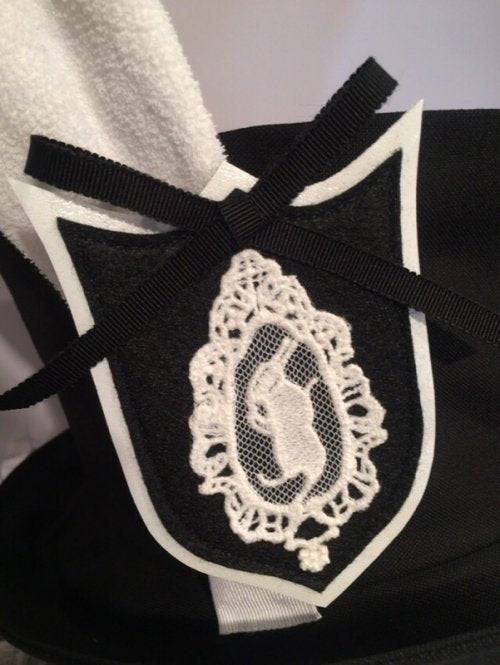 【Uf】ウフ うさ耳ハット 黒×白耳 ★受注商品★