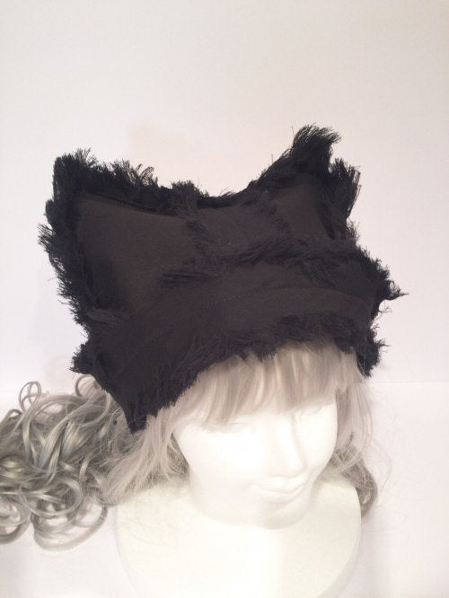 【Uf】ウフ ネコ耳ガーゼハット ★受注商品★