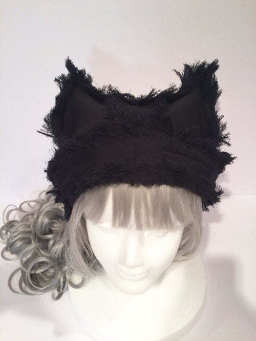 【Uf】ウフ ネコ耳ガーゼハット ★受注商品★