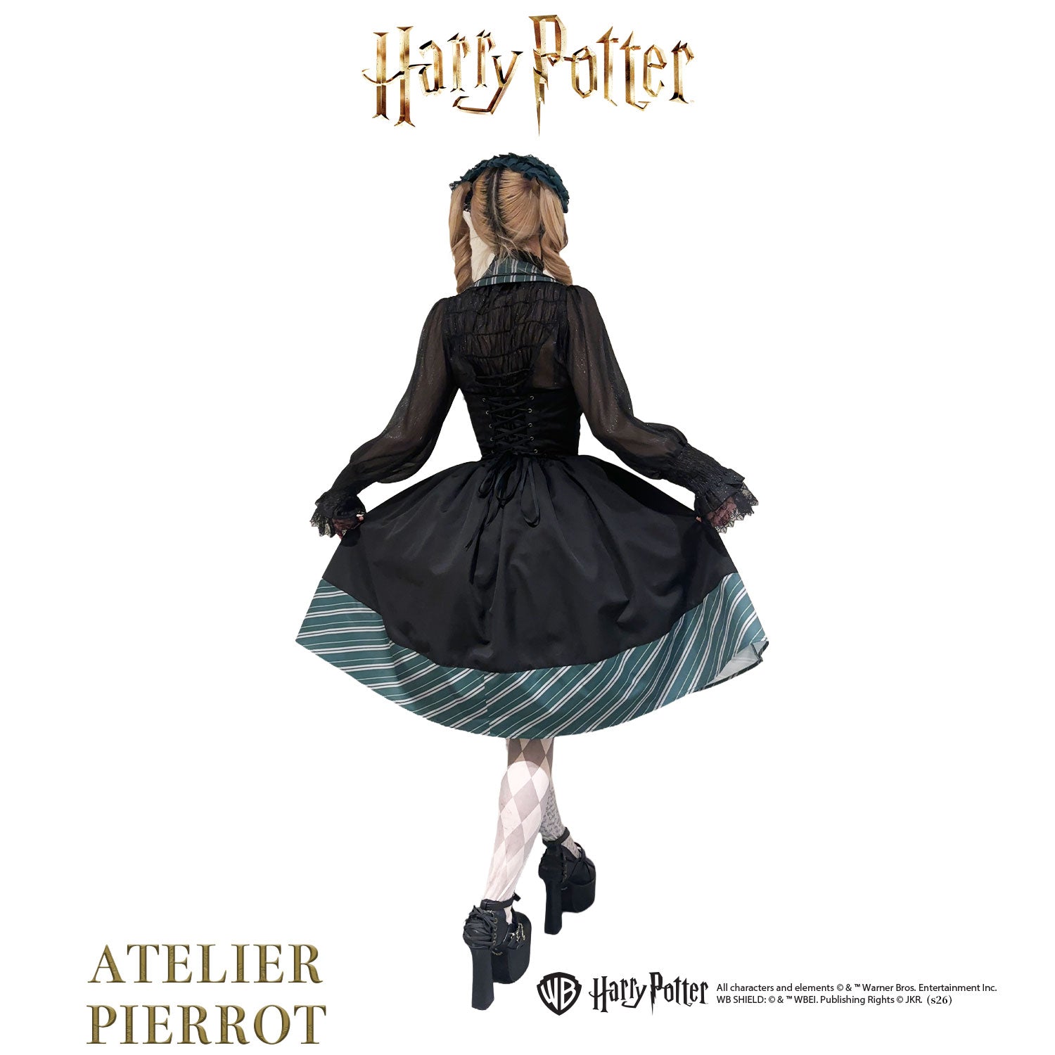 【ATELIER PIERROT】 Harry Potterハリーポッター/ベストワンピース グリフィンドール/スリザリン/ハッフルパフ/レイブンクロー