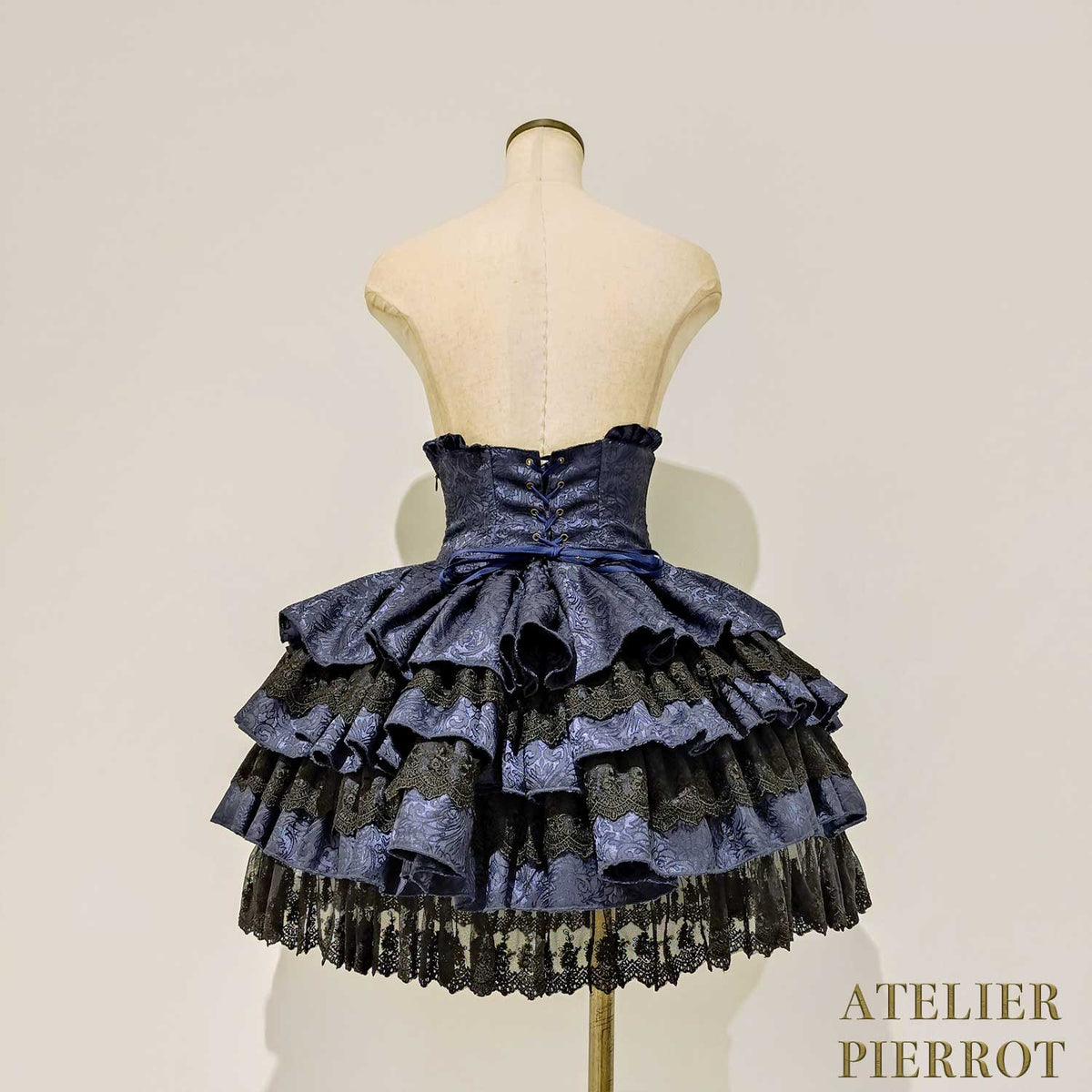 【ATELIER PIERROT】 Royal Nocturne Mini Corset Skirt ホワイト/ピンク/ワイン/グリーン/ネイビー/ブラック