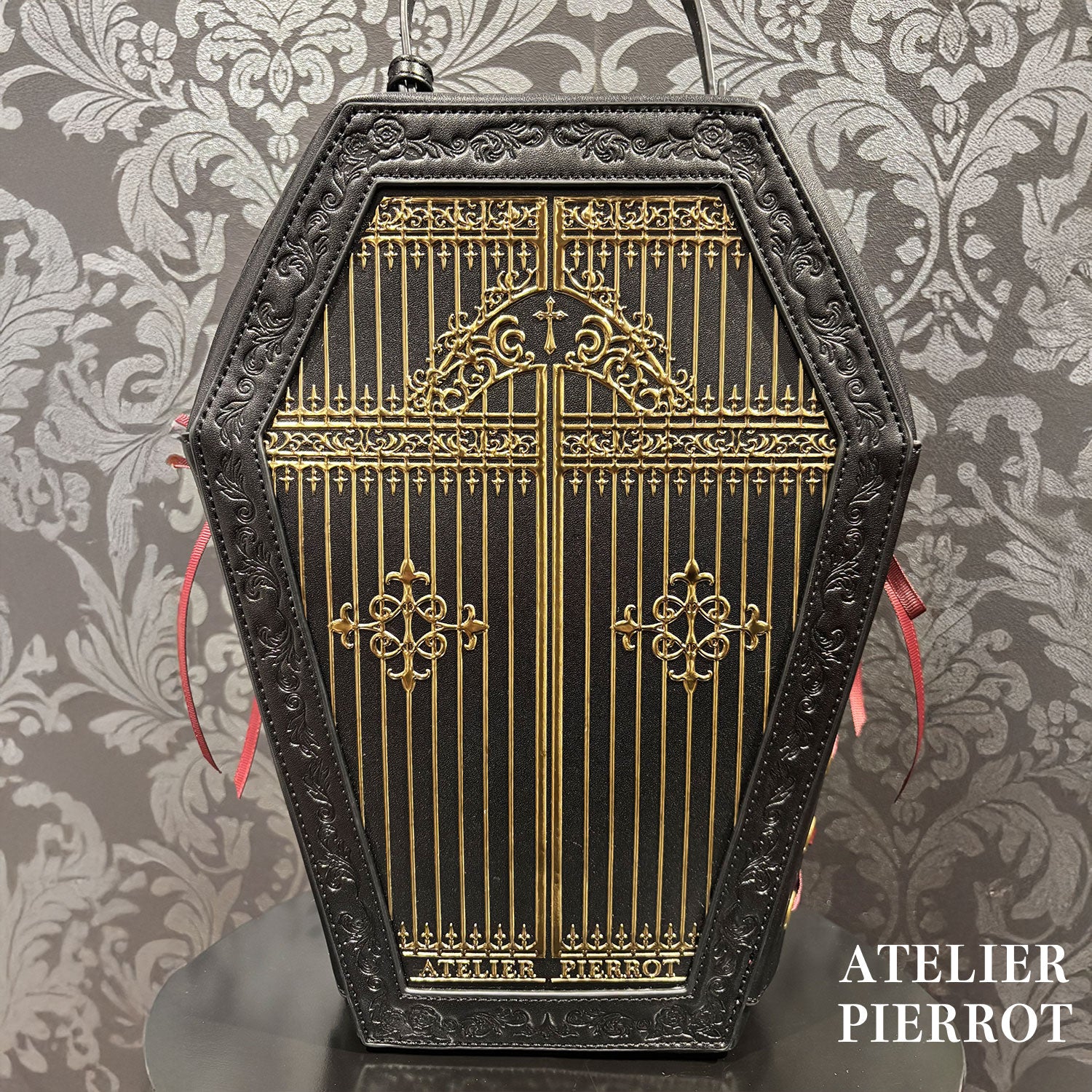【ATELIER PIERROT】Iron Gate Coffin Bag ボルドー×ゴールド/ネイビー×シルバー/ブラック×ゴールド