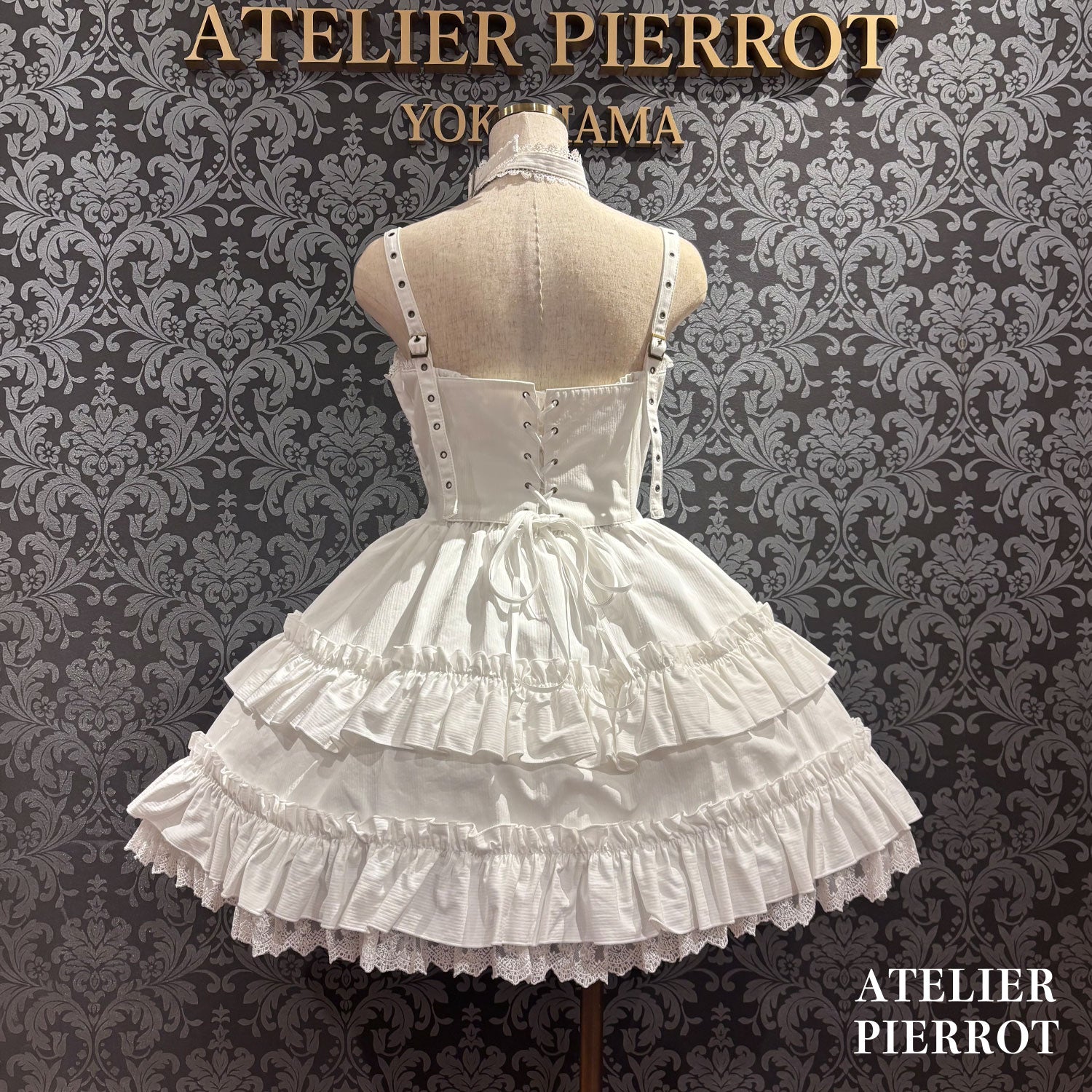 【ATELIER PIERROT】 ★ご予約受付中★ Forbidden Prayer Choker Necklace Set ホワイト/ブラック