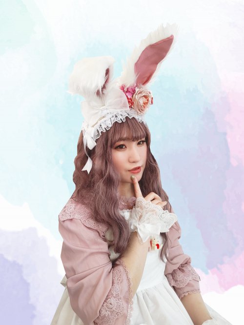 【ATELIER PIERROT】アトリエピエロ 薔薇リボンレースお袖とめ 白