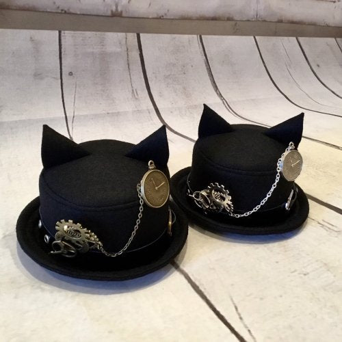 【uf】ウフ ネコ耳ミニハット ゴールド/シルバー ★受注商品★