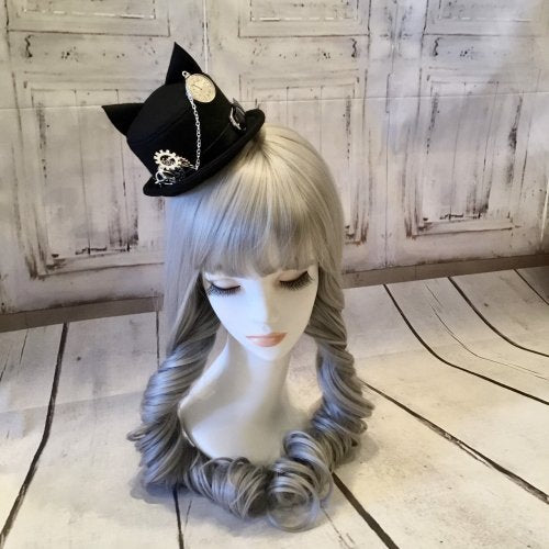 【uf】ウフ ネコ耳ミニハット ゴールド/シルバー ★受注商品★