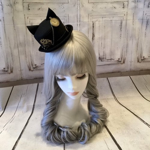 【uf】ウフ ネコ耳ミニハット ゴールド/シルバー ★受注商品★