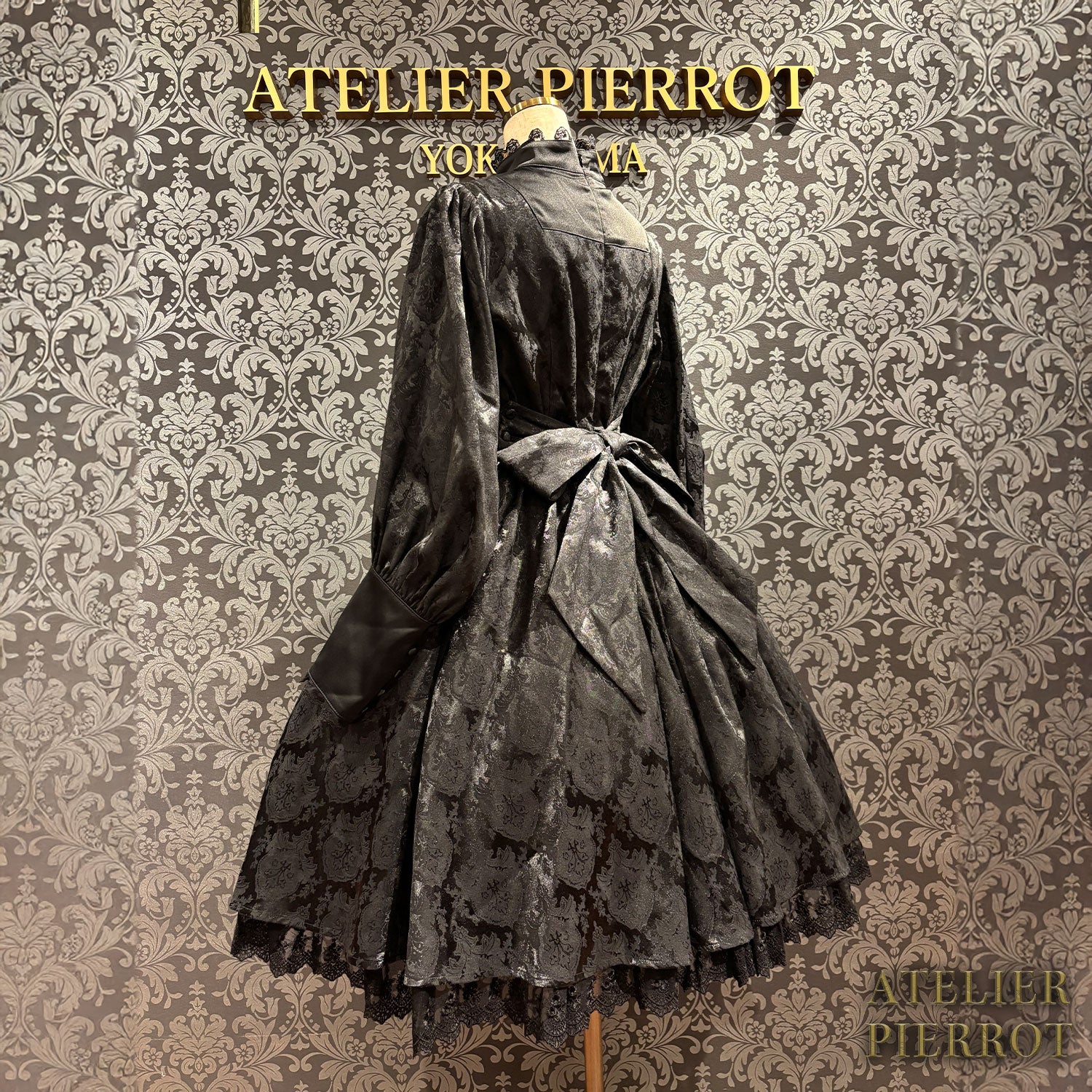 【ATELIER PIERROT】 Victorian Reverie Dress ホワイト/ボルドー/ネイビー/ブラック
