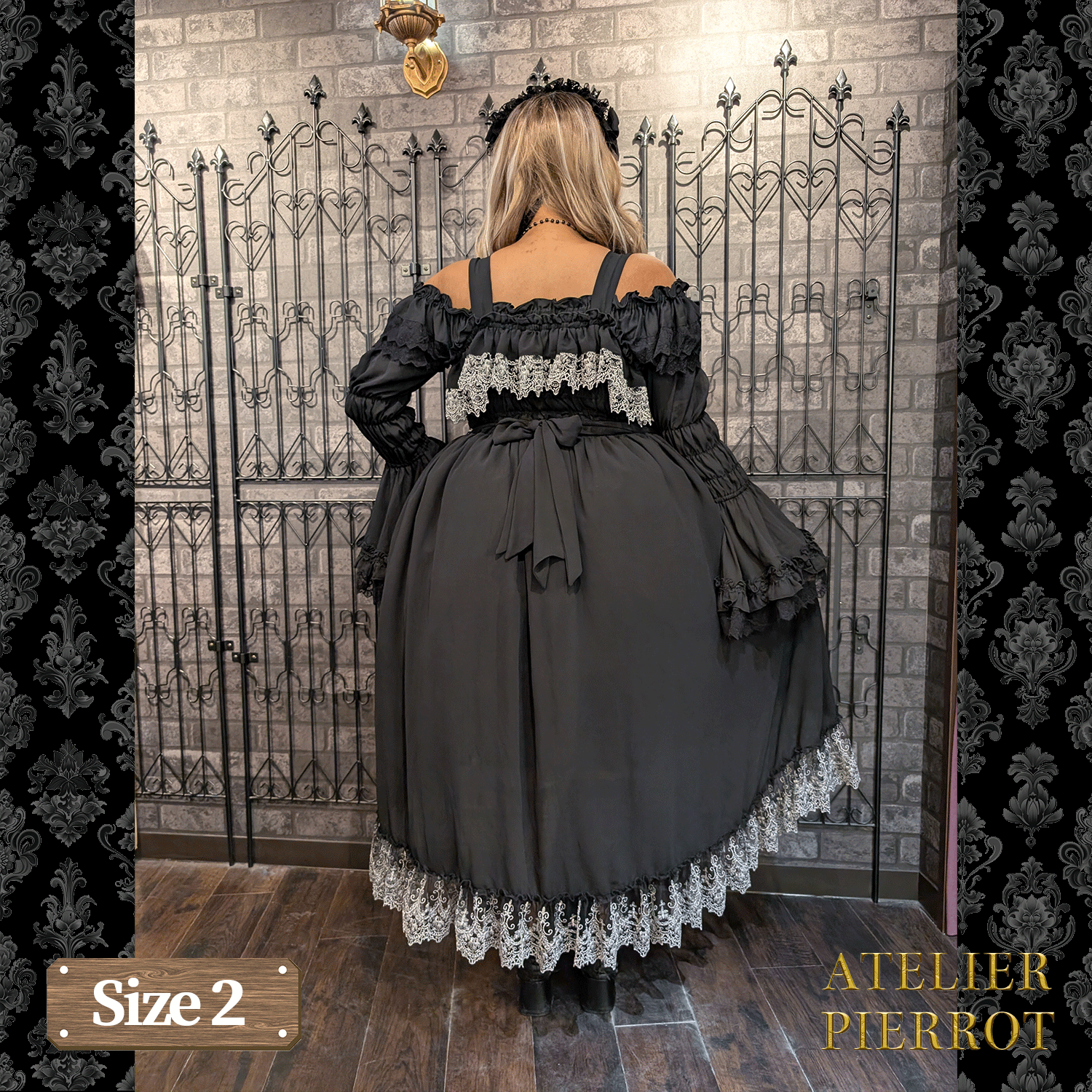【ATELIER PIERROT】 Celestial Veil JSK White/Bordeaux/Purple/Navy/Black Size1/Size2
