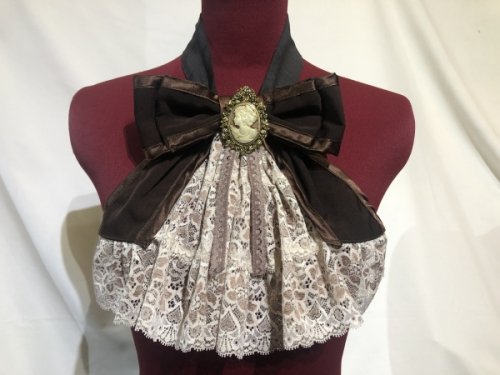 【MARBLE】マーブル アンティークカメオ付きリボンタイ