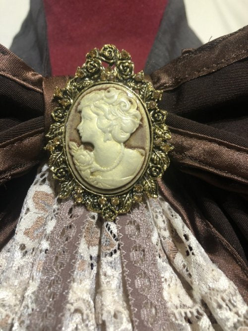 【MARBLE】マーブル アンティークカメオ付きリボンタイ