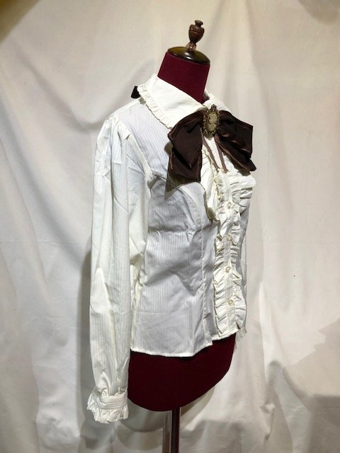 【MARBLE】マーブル アンティークカメオ付き クラッシックブラウス