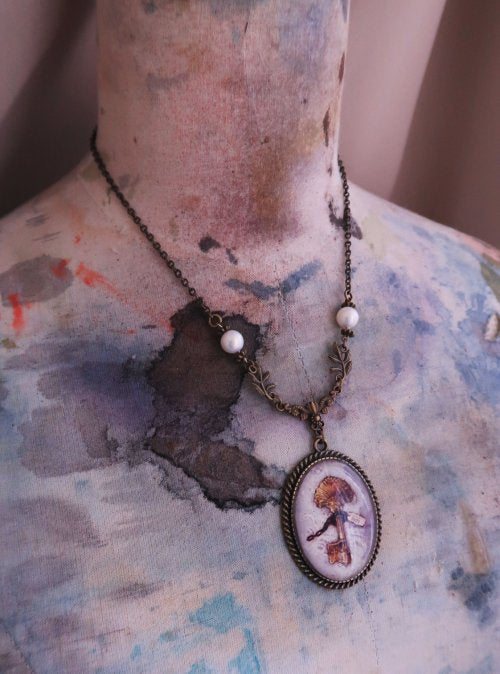 【Luxmira】ルクスミラ Necklace “小さな秘密“ series(薔薇とパール/鍵/鍵穴)