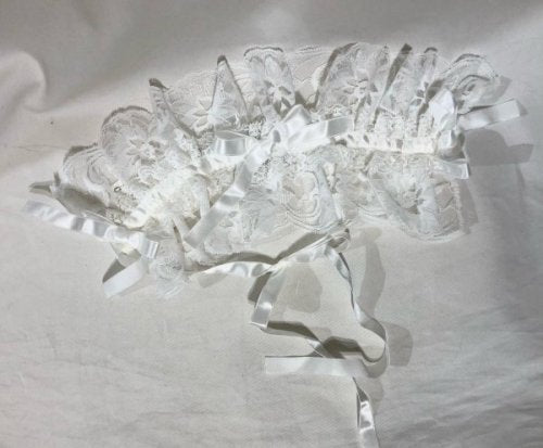 【MARBLE】マーブル 総レースヘッドドレス:白レース×白リボン