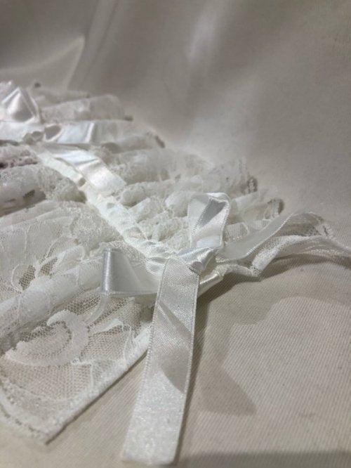 【MARBLE】マーブル 総レースヘッドドレス:白レース×白リボン