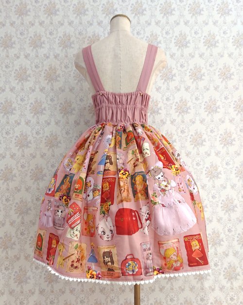 【Violet Fane】OTOME Nostalgia ジャンパースカート Pink