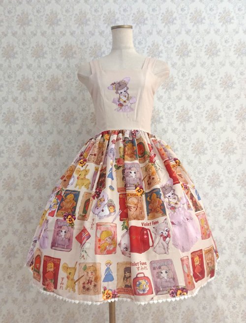 【Violet Fane】OTOME Nostalgia ジャンパースカート Cream