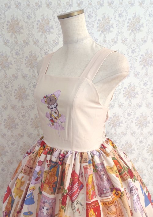 【Violet Fane】OTOME Nostalgia ジャンパースカート Cream