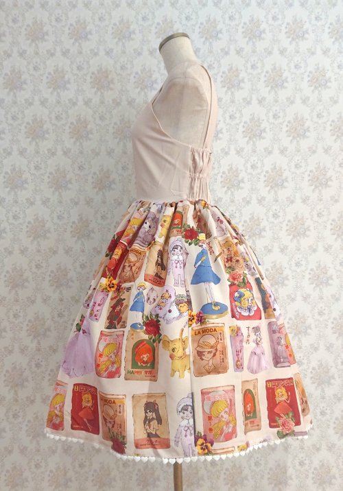 【Violet Fane】OTOME Nostalgia ジャンパースカート Cream