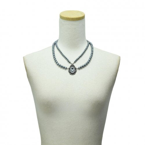 【Sheglit】シェグリット "Ulysses Rose"プリンセスパールネックレス ブラック