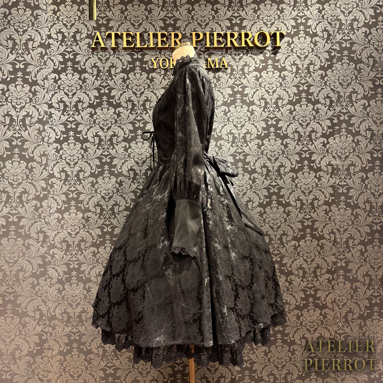 【ATELIER PIERROT】 Victorian Reverie Dress ホワイト/ボルドー/ネイビー/ブラック